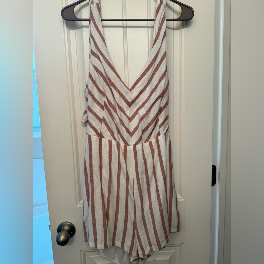 Burnt orange romper